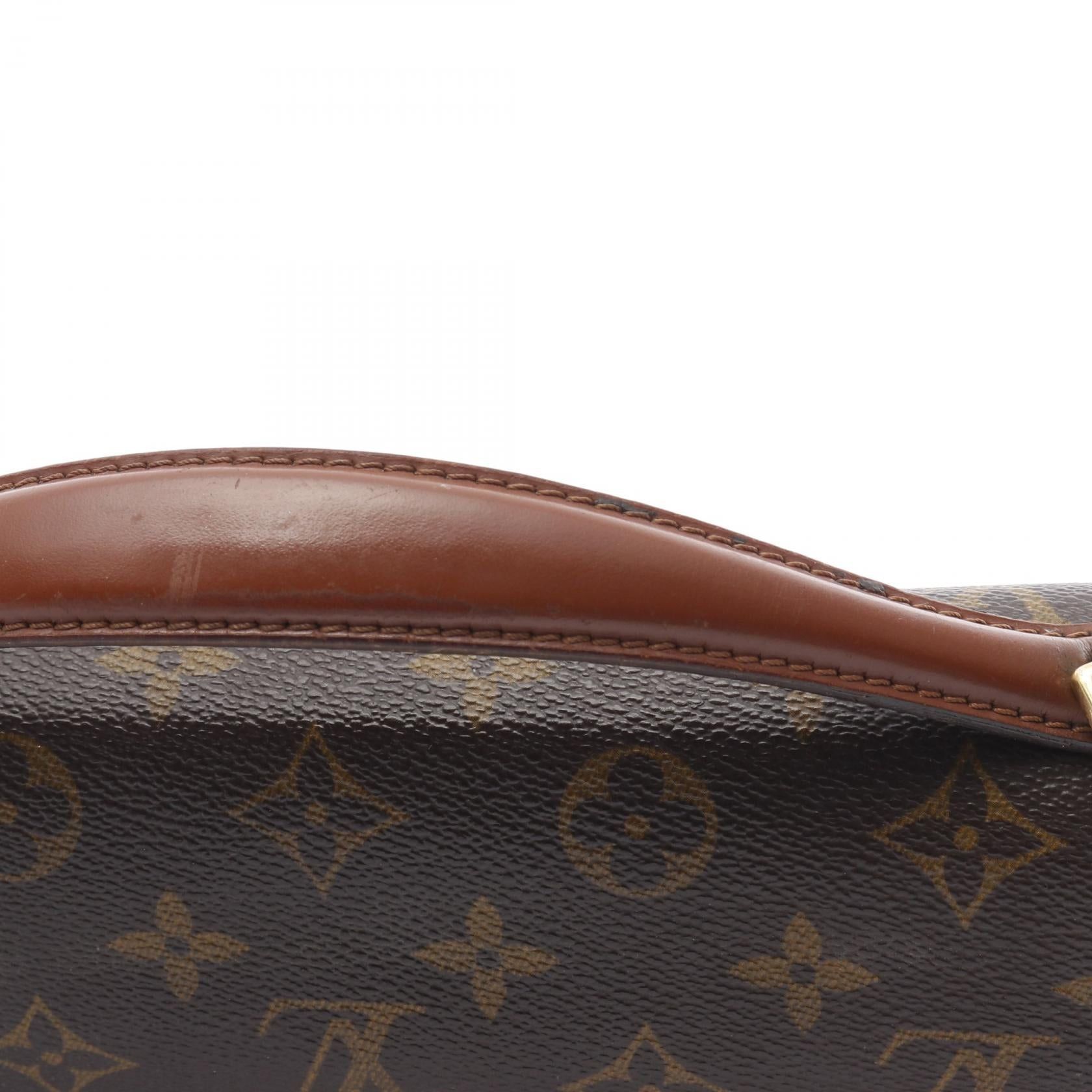Louis Vuitton Louis Vuitton Monceau Monogram Handbag Leather Brown With Optional Shoulder Strap Size ONE SIZE - 8 Thumbnail