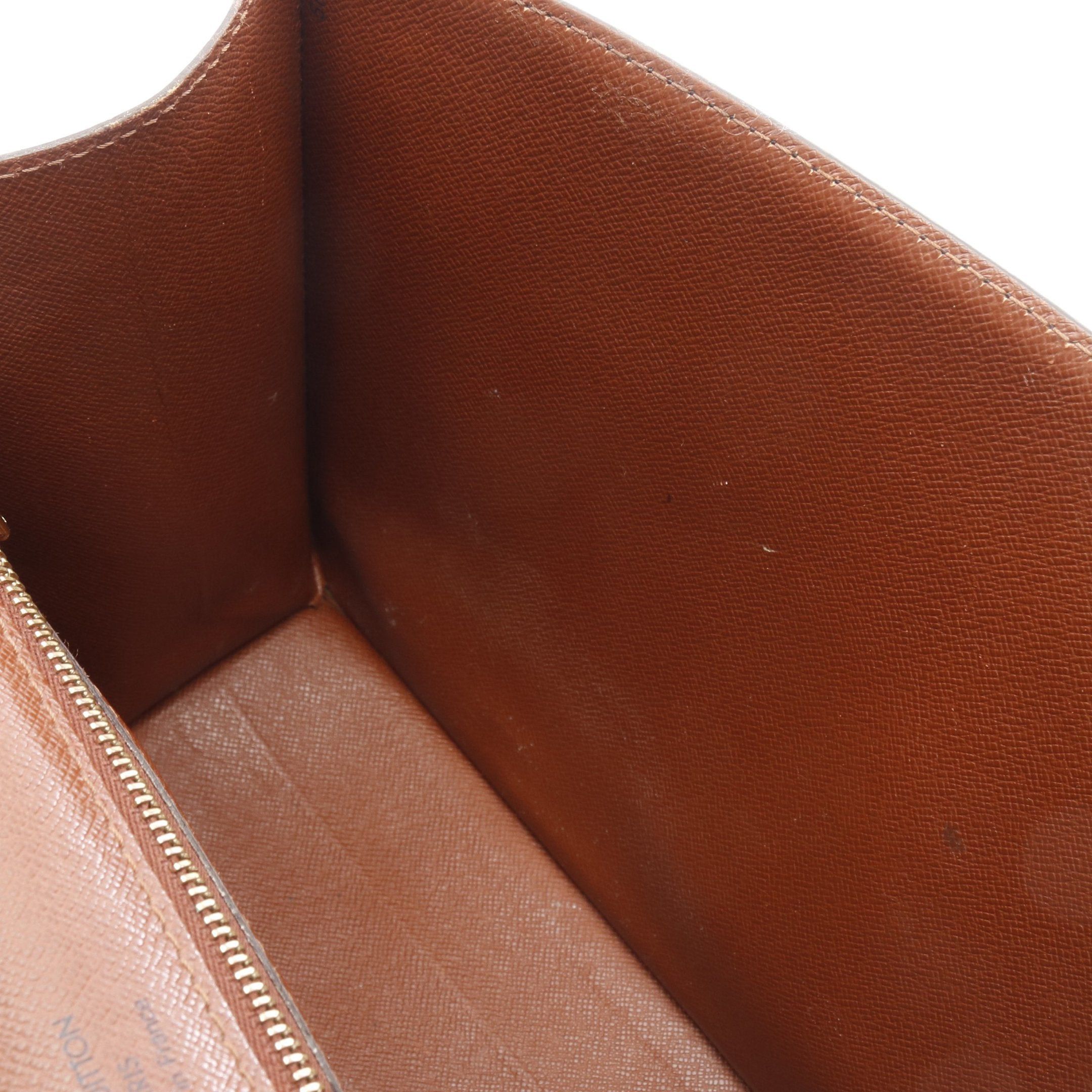 Louis Vuitton Louis Vuitton Monceau Monogram Handbag Leather Brown With Optional Shoulder Strap Size ONE SIZE - 11 Thumbnail