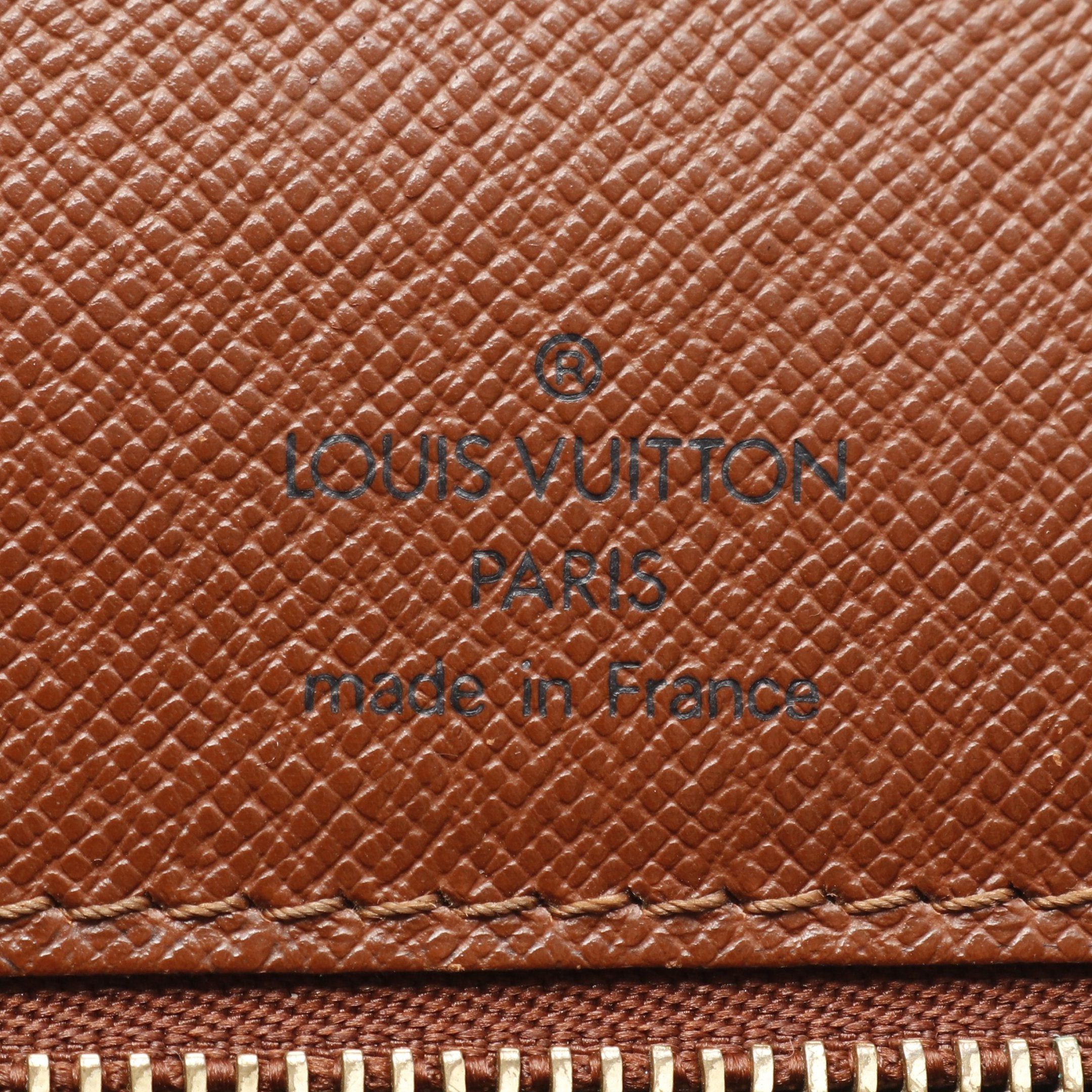 Louis Vuitton Louis Vuitton Monceau Monogram Handbag Leather Brown With Optional Shoulder Strap Size ONE SIZE - 4 Thumbnail