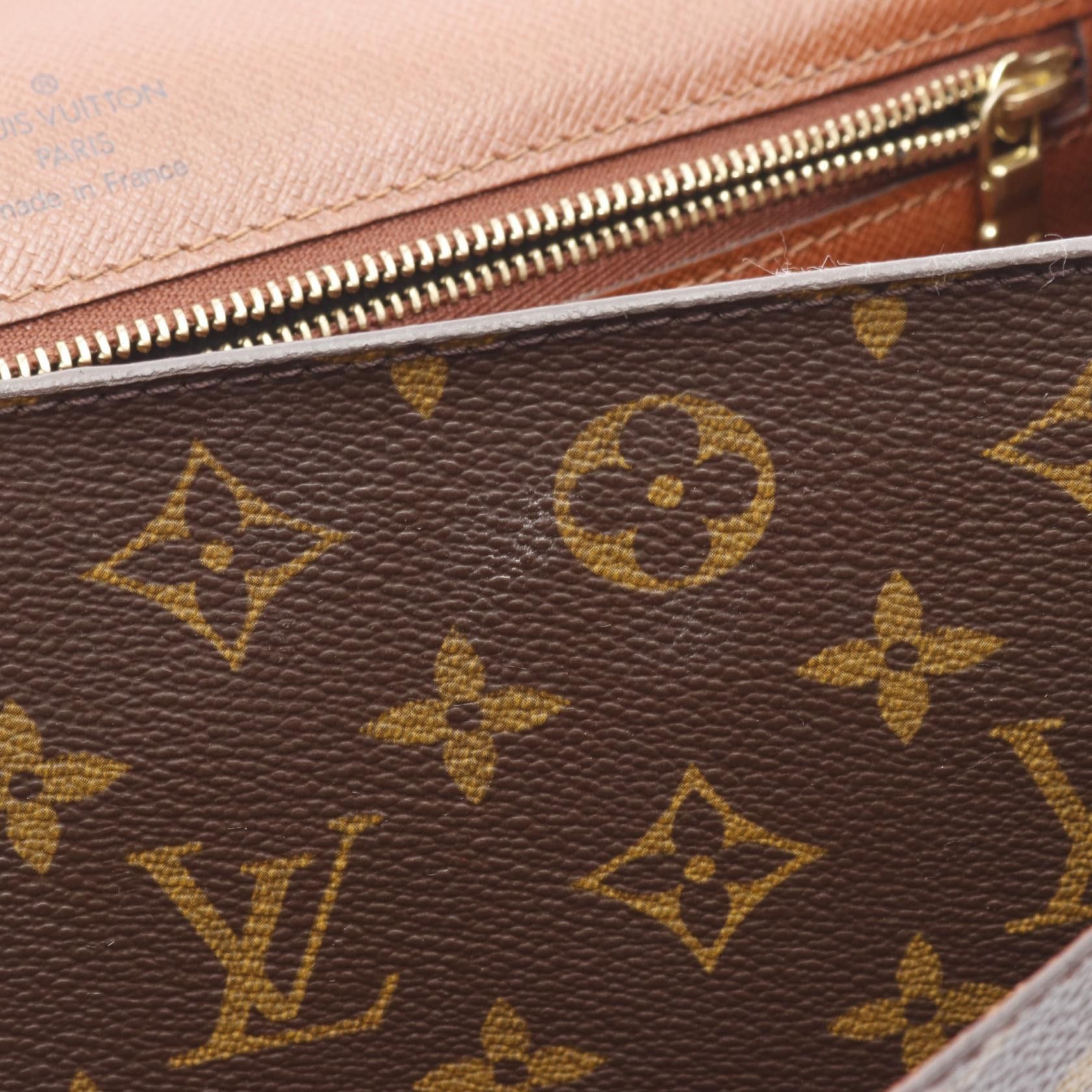 Louis Vuitton Louis Vuitton Monceau Monogram Handbag Leather Brown With Optional Shoulder Strap Size ONE SIZE - 14 Thumbnail