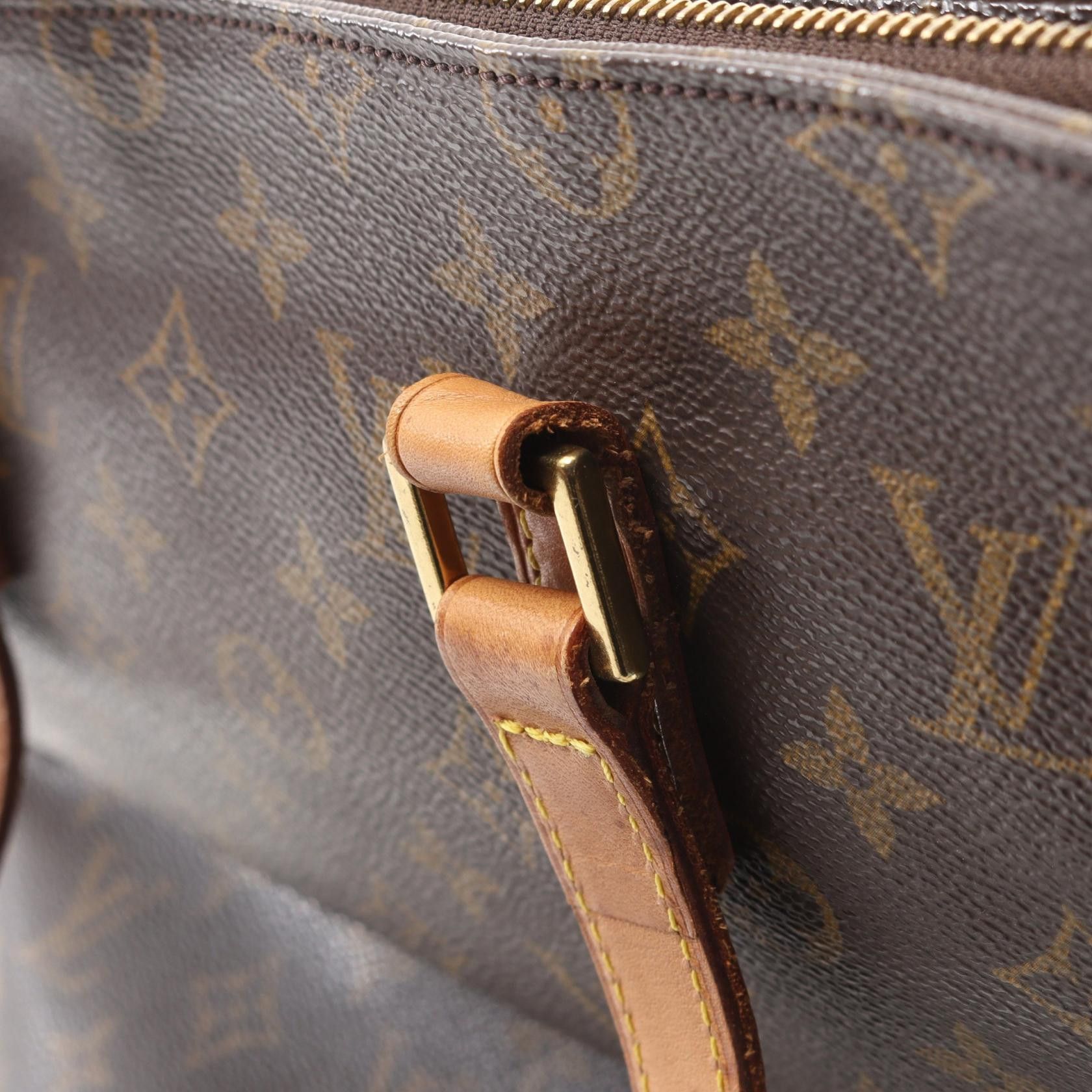 Louis Vuitton Louis Vuitton Cabas Piano Monogram Shoulder Bag Leather Brown Size ONE SIZE - 12 Thumbnail