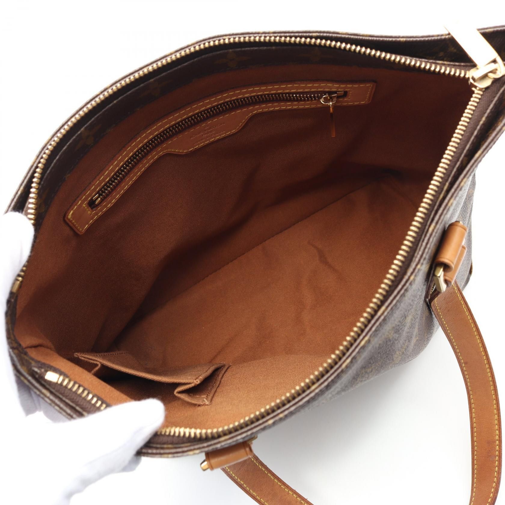Louis Vuitton Louis Vuitton Cabas Piano Monogram Shoulder Bag Leather Brown Size ONE SIZE - 3 Thumbnail