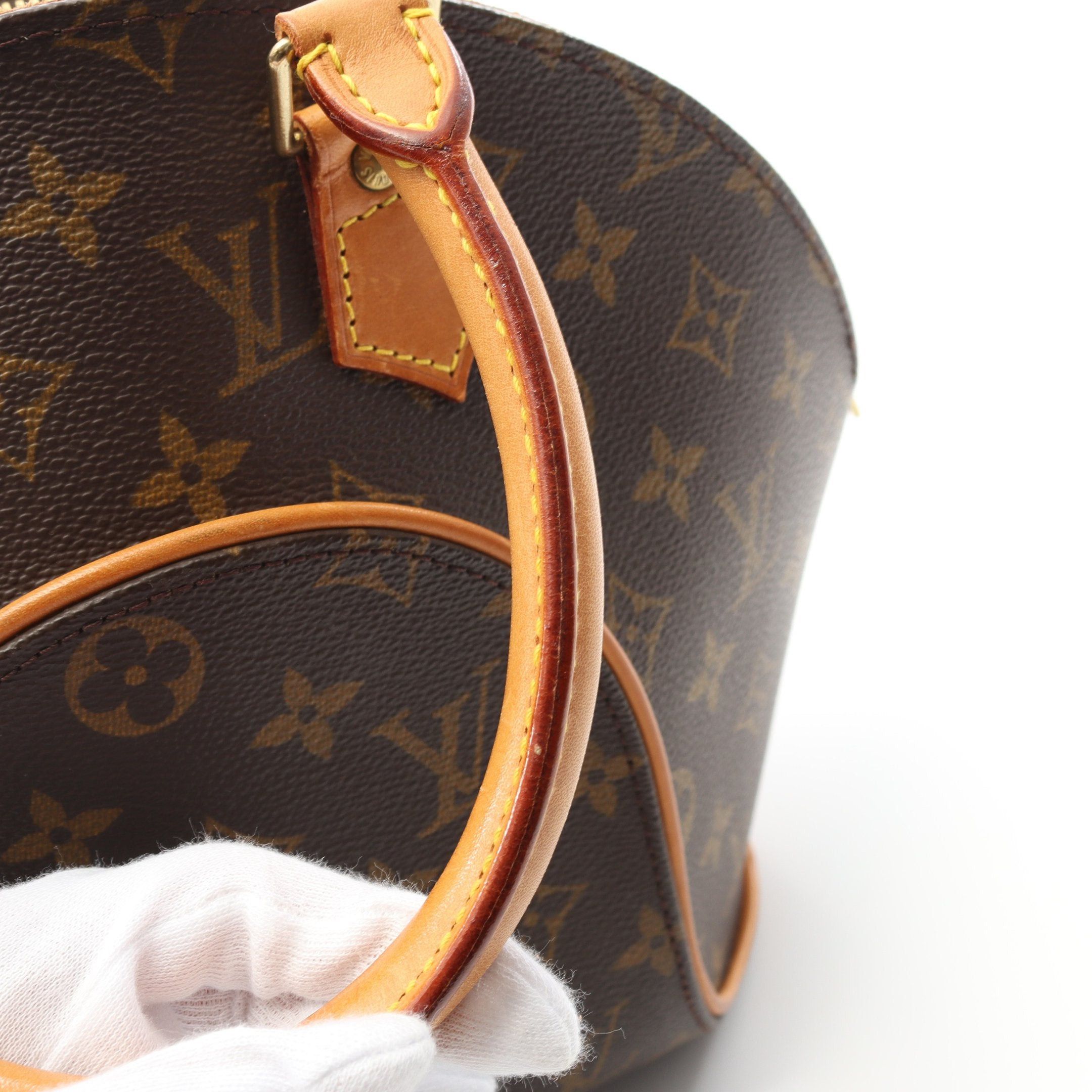 Louis Vuitton Louis Vuitton Ellipse Pm Monogram Handbag Leather Brown Size ONE SIZE - 10 Thumbnail