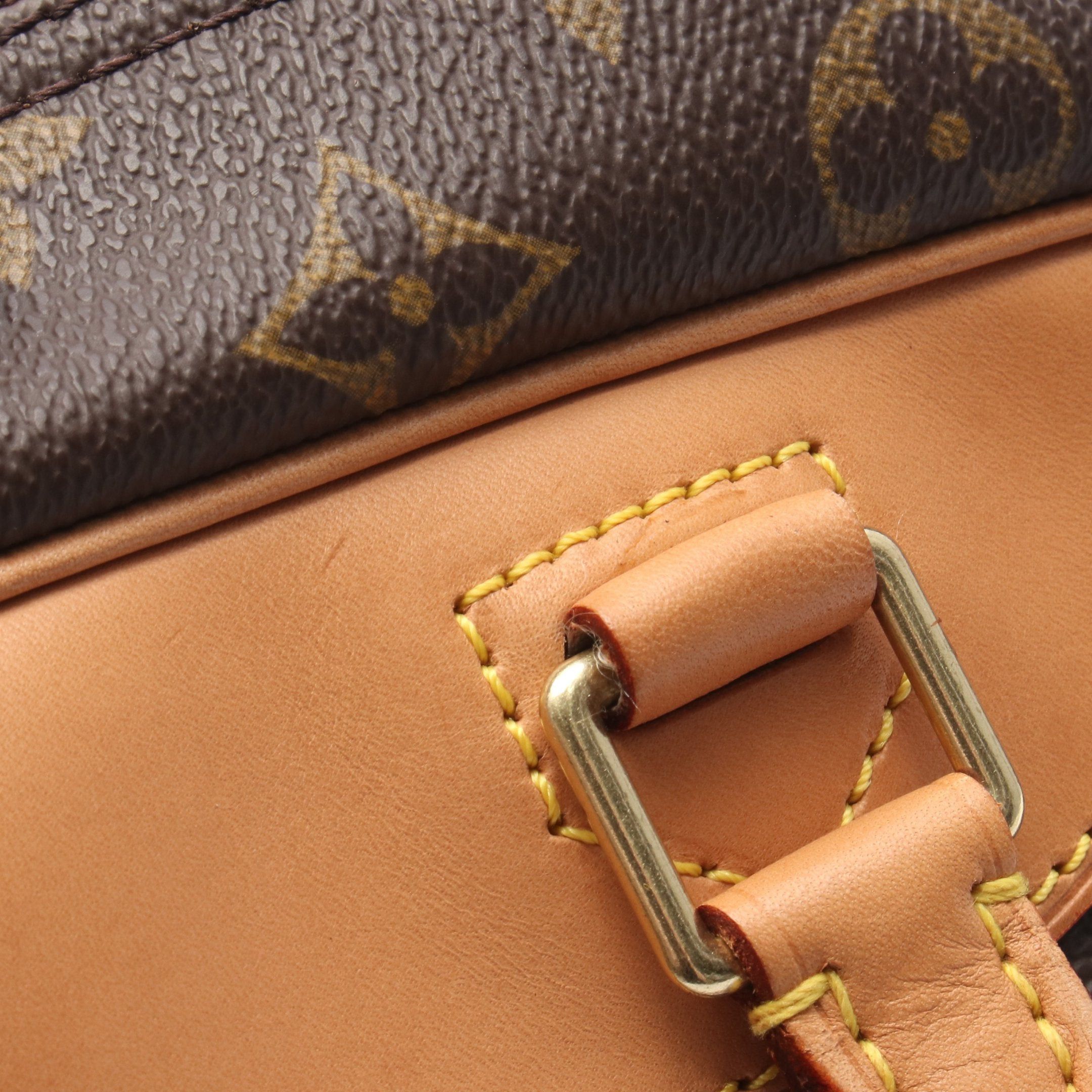 Louis Vuitton Louis Vuitton Deauville Bowling Vanity Monogram Handbag Leather Brown Size ONE SIZE - 7 Thumbnail