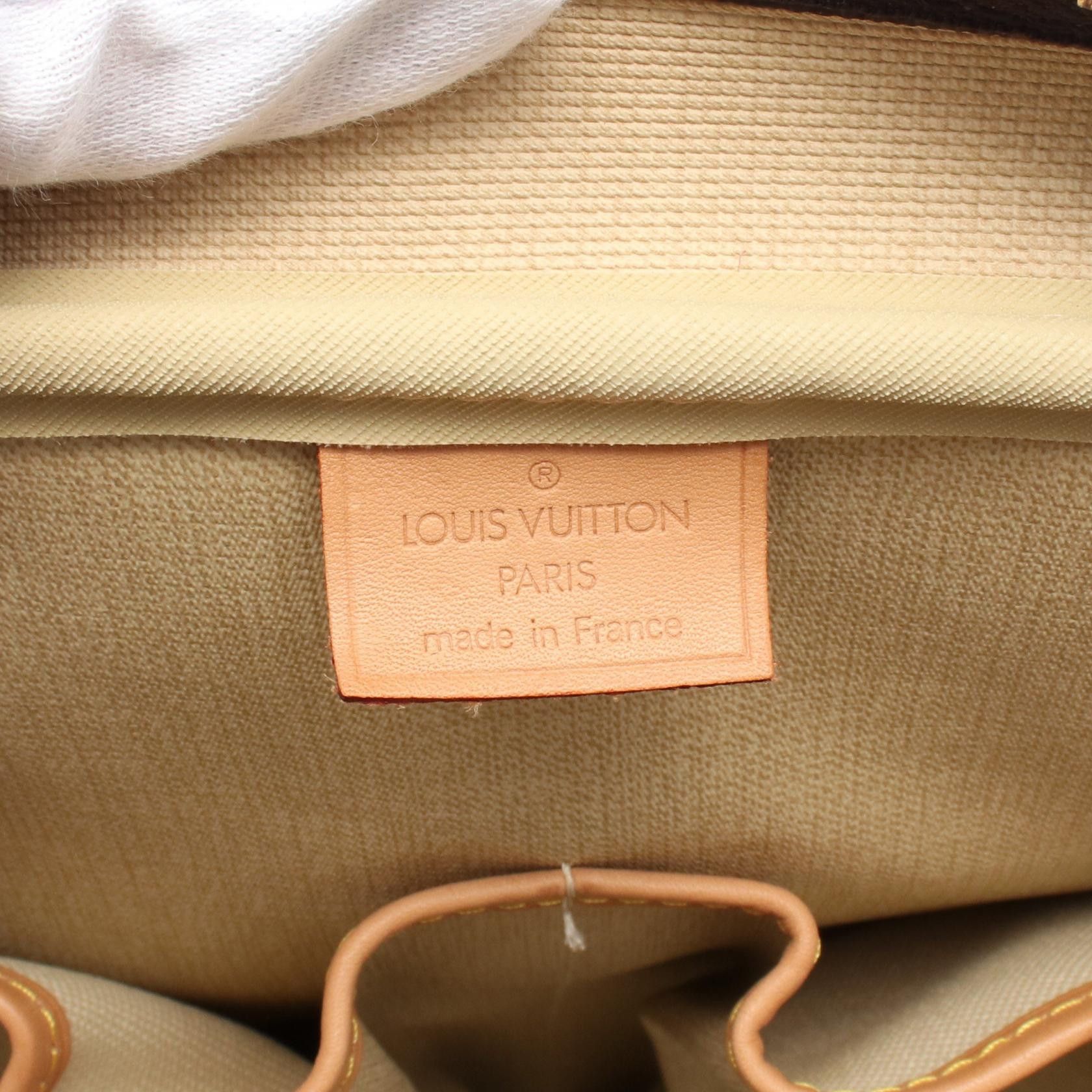 Louis Vuitton Louis Vuitton Deauville Bowling Vanity Monogram Handbag Leather Brown Size ONE SIZE - 4 Thumbnail