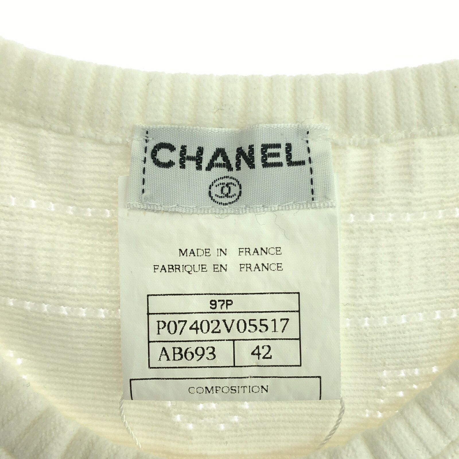 Chanel Chanel Chanel Short Sleeve Knit Rayon Knit Top Others Tops P07402V0557 Size ONE SIZE - 5 Thumbnail