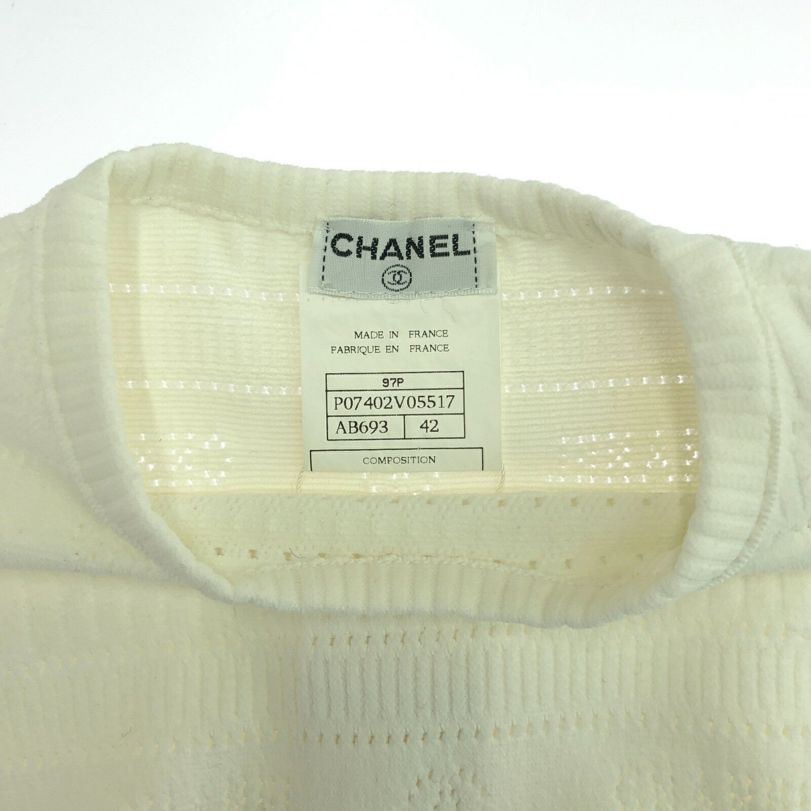 Chanel Chanel Chanel Short Sleeve Knit Rayon Knit Top Others Tops P07402V0557 Size ONE SIZE - 9 Thumbnail