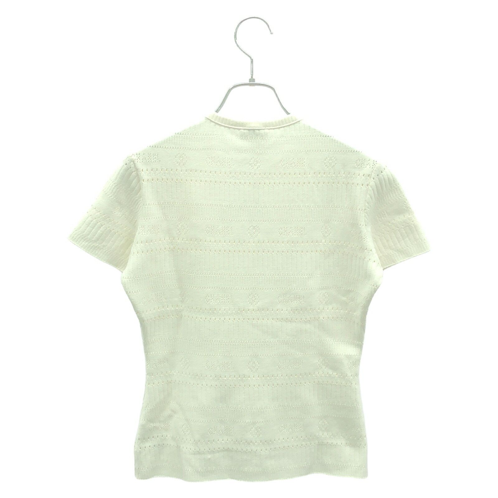 Chanel Chanel Chanel Short Sleeve Knit Rayon Knit Top Others Tops P07402V0557 Size ONE SIZE - 2 Thumbnail