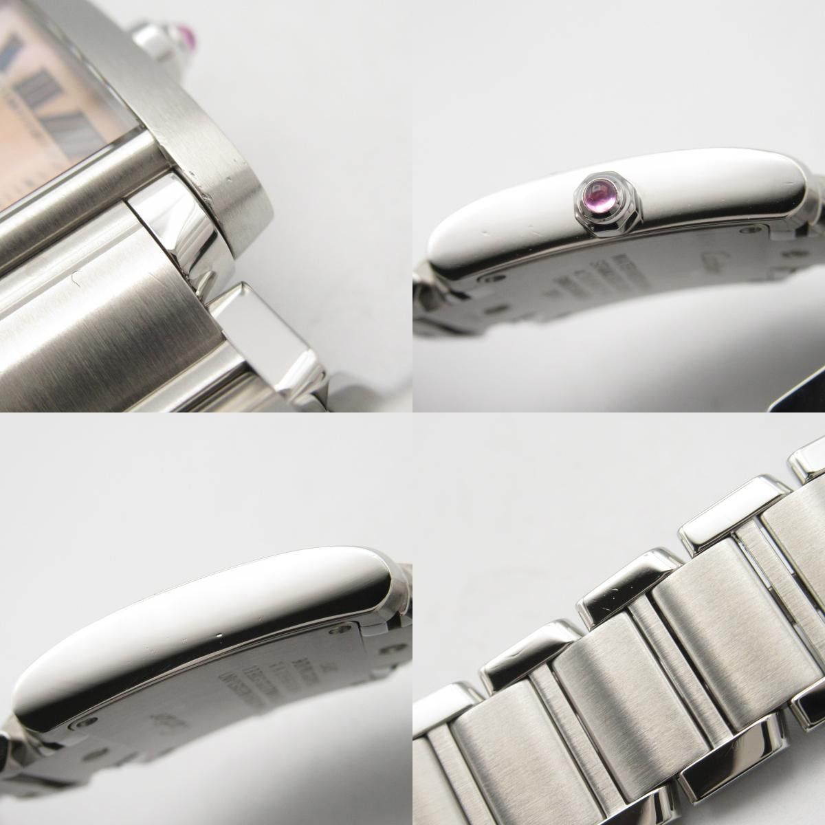 Cartier Cartier Cartier Tank Française Stainless Steel Watch Metal Quartz W51028Q3 Size ONE SIZE - 8 Thumbnail