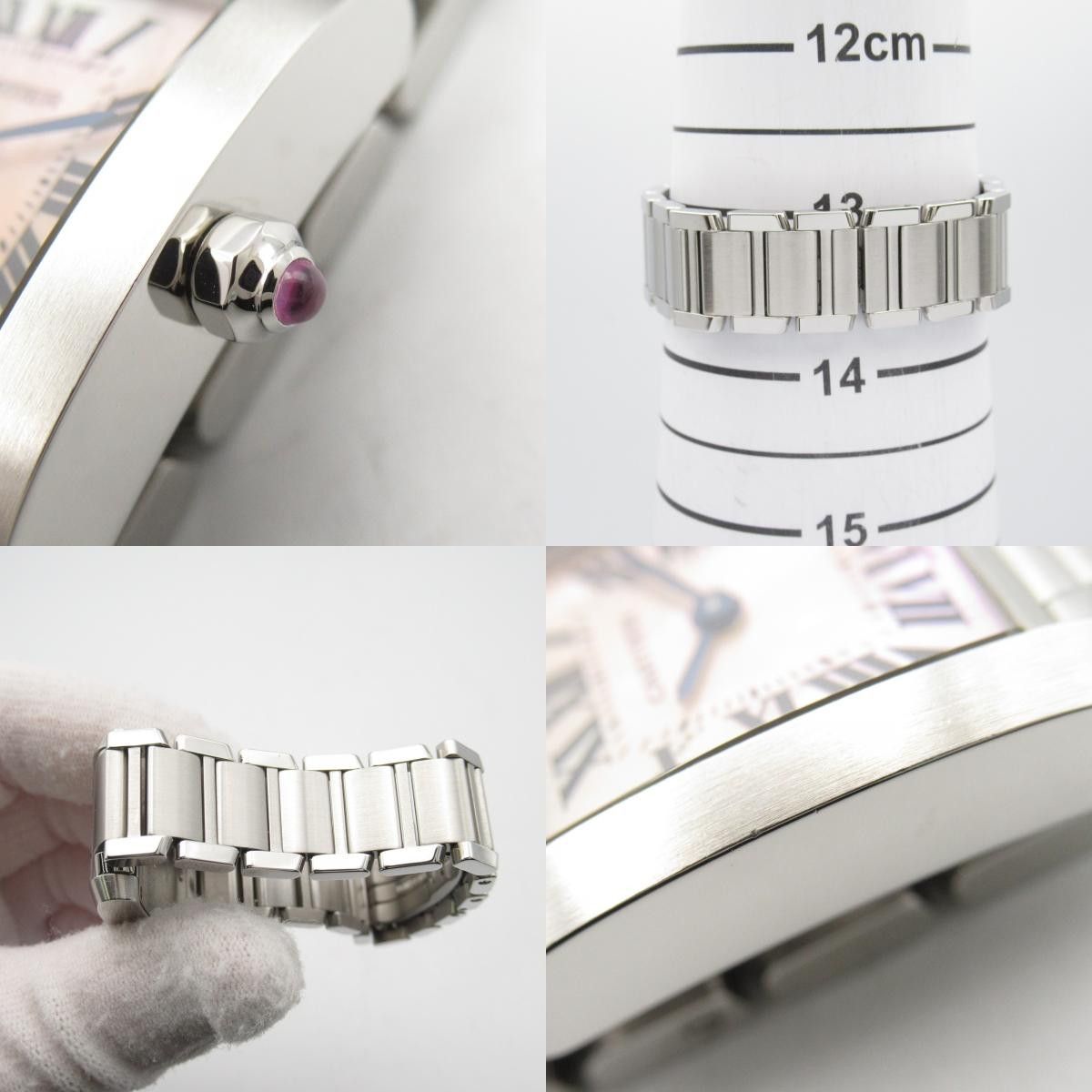 Cartier Cartier Cartier Tank Française Stainless Steel Watch Metal Quartz W51028Q3 Size ONE SIZE - 7 Thumbnail