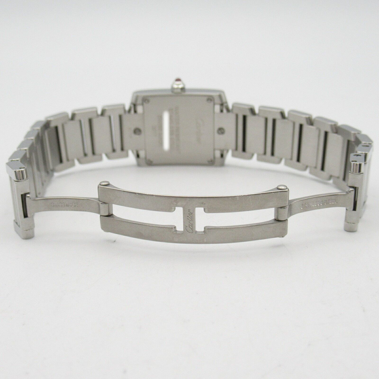 Cartier Cartier Cartier Tank Française Stainless Steel Watch Metal Quartz W51028Q3 Size ONE SIZE - 5 Thumbnail