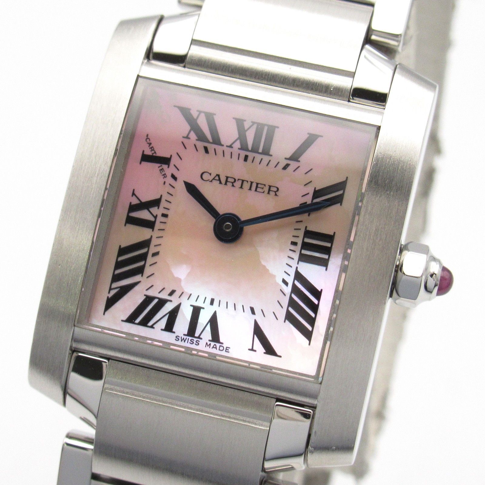 Cartier Cartier Cartier Tank Française Stainless Steel Watch Metal Quartz W51028Q3 Size ONE SIZE - 3 Thumbnail