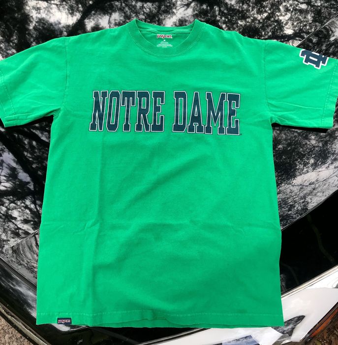 Jansport VTG JANSPORT NOTRE DAME FIGHTING IRISH TEE SHIRT GREEN | Grailed