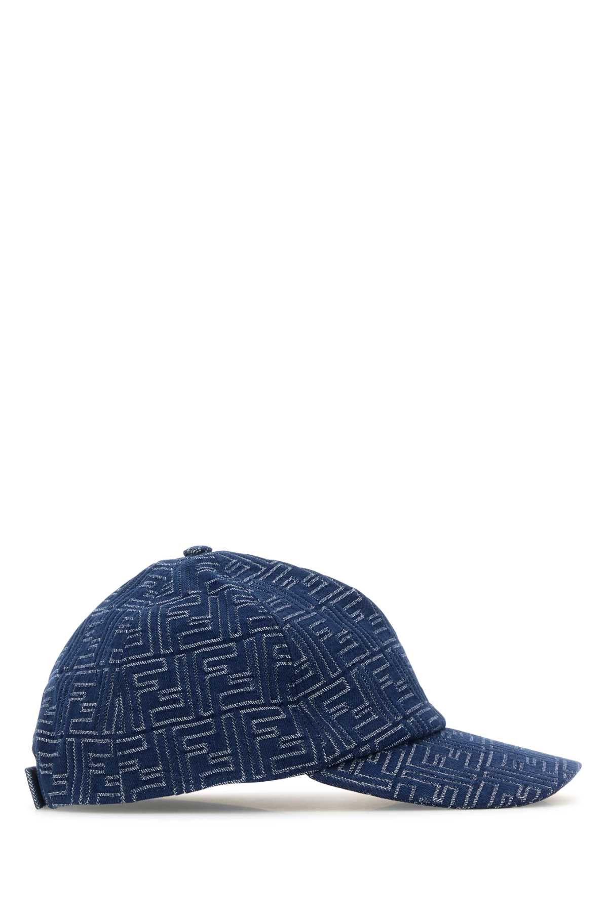 Fendi Embroidered Denim Baseball Cap Size ONE SIZE - 2 Thumbnail