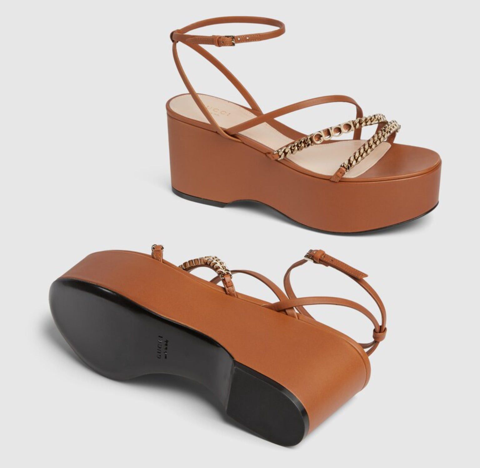 Gucci Gucci Signoria Flatform Sandals SIZE 37 Size ONE SIZE - 3 Thumbnail