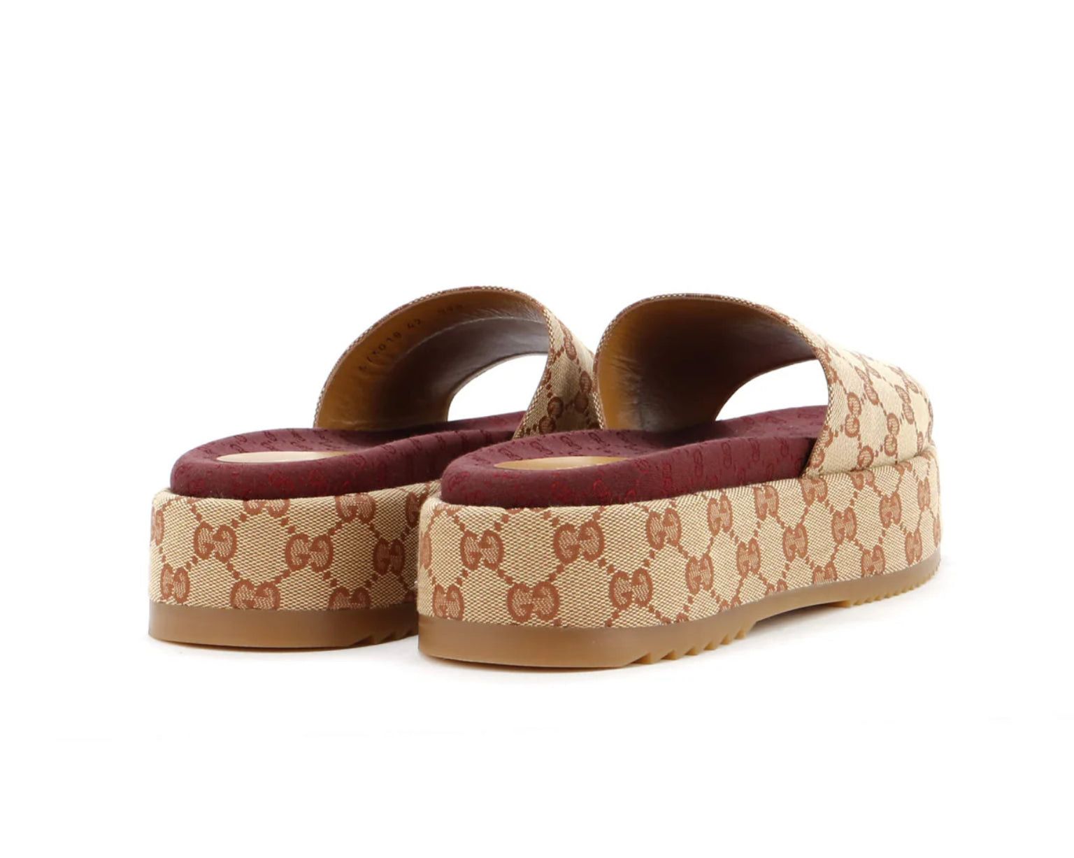 Gucci Gucci GG Canvas Platform Slides SIZE 38 Size ONE SIZE - 2 Thumbnail
