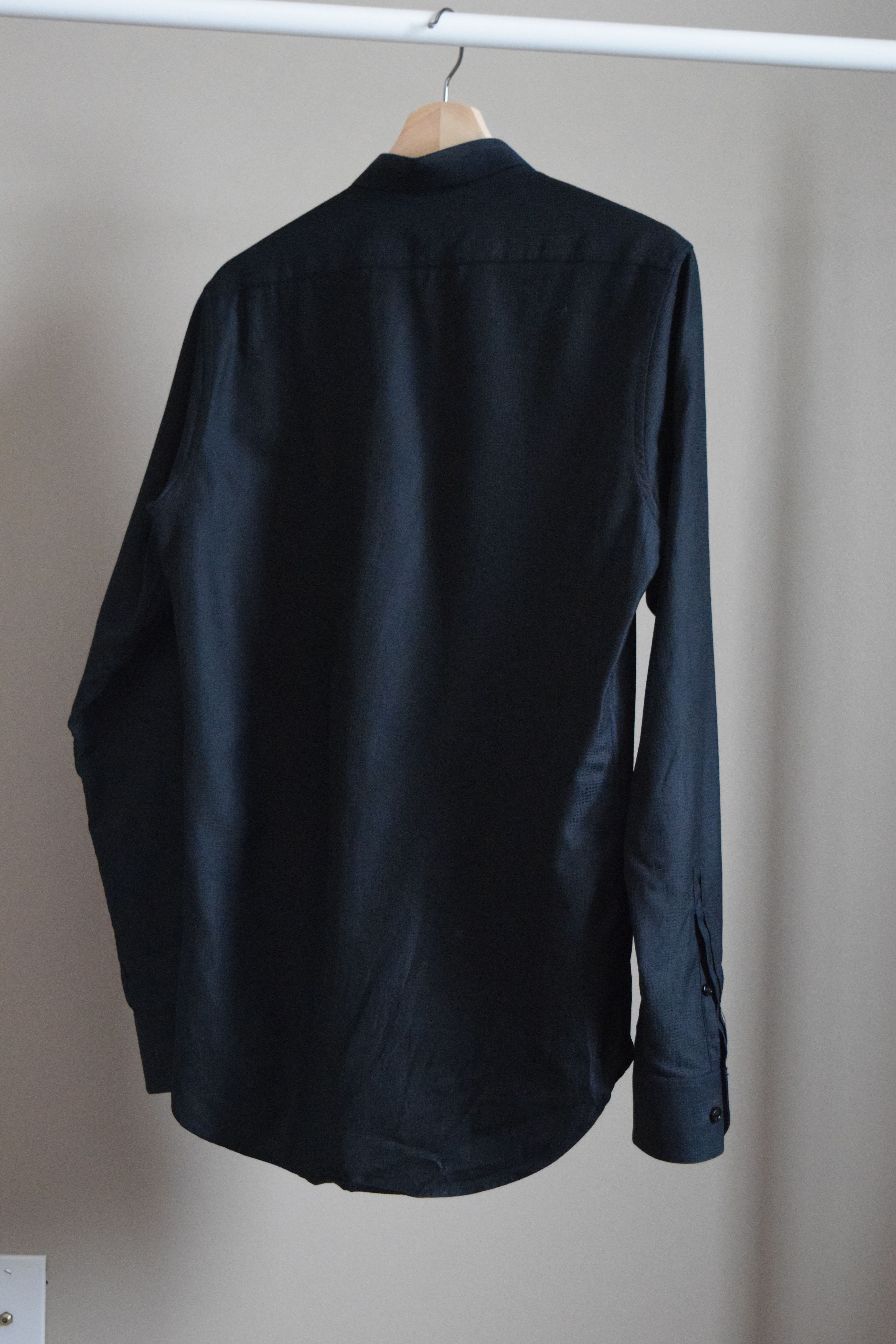 Saint Laurent Paris Saint Laurent Paris Black Jacquard Shirt Size US M / EU 48-50 / 2 - 2 Thumbnail