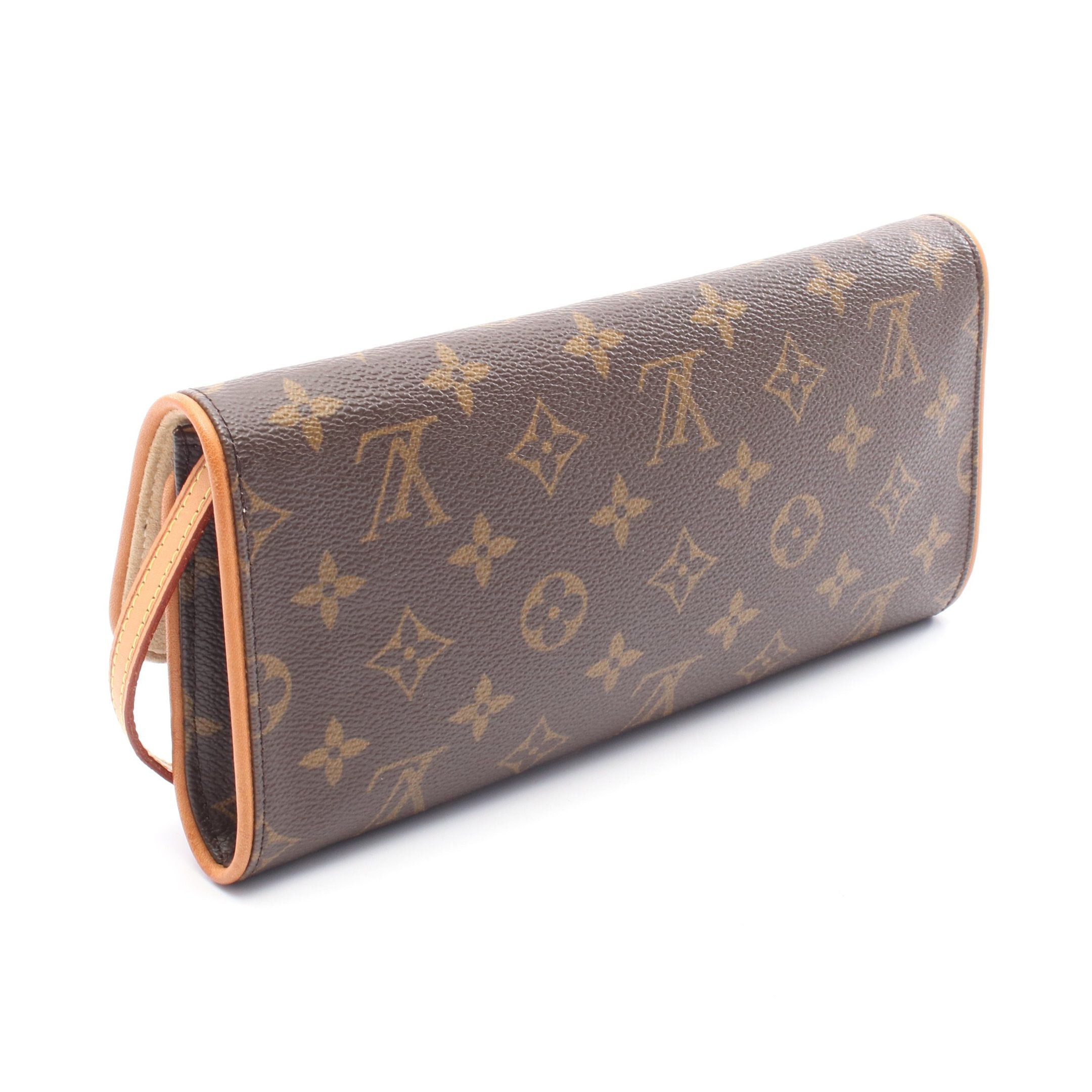 Louis Vuitton Louis Vuitton Pochette Twin Gm Monogram Shoulder Bag Leather Brown Size ONE SIZE - 2 Thumbnail