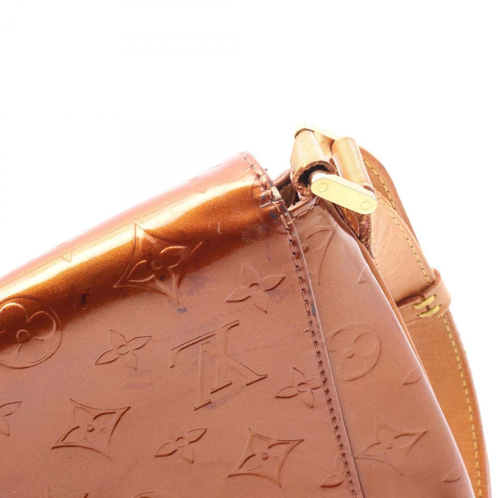 Louis Vuitton Louis Vuitton Thompson Street Monogram Vernis Bronze Shoulder Bag Leather Brown Size ONE SIZE - 10 Thumbnail