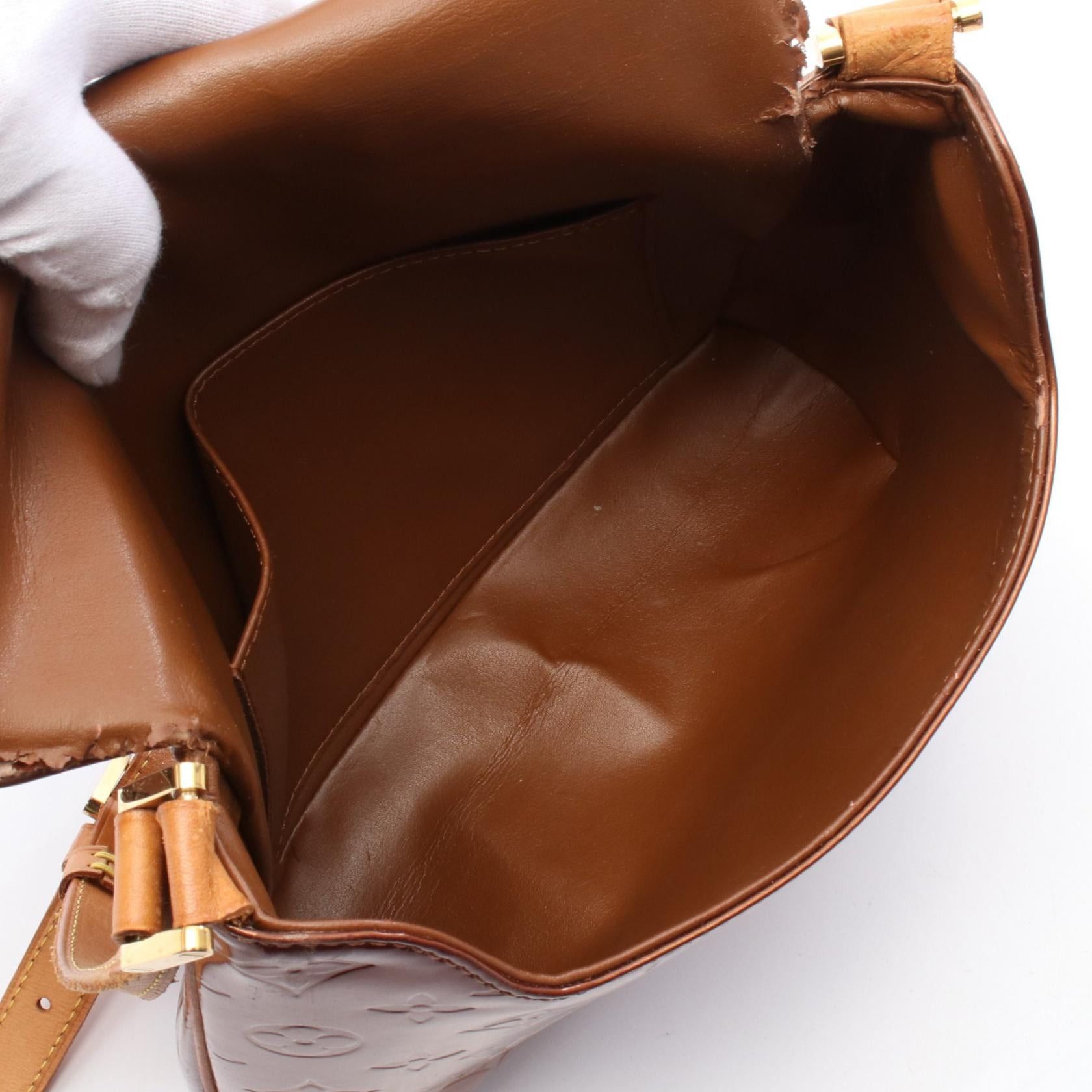 Louis Vuitton Louis Vuitton Thompson Street Monogram Vernis Bronze Shoulder Bag Leather Brown Size ONE SIZE - 3 Thumbnail