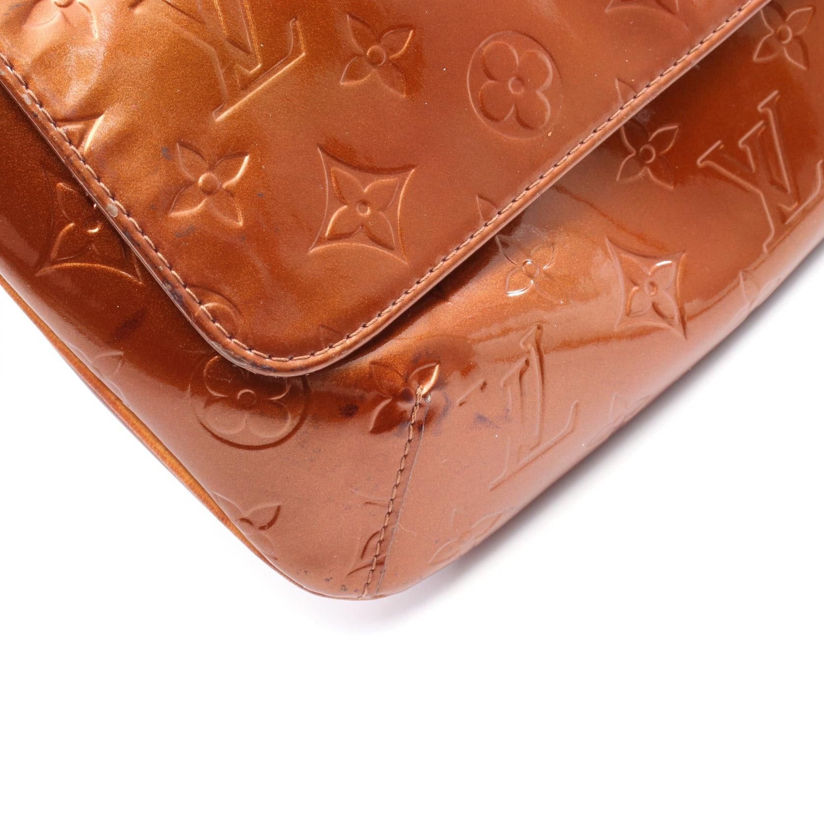 Louis Vuitton Louis Vuitton Thompson Street Monogram Vernis Bronze Shoulder Bag Leather Brown Size ONE SIZE - 8 Thumbnail