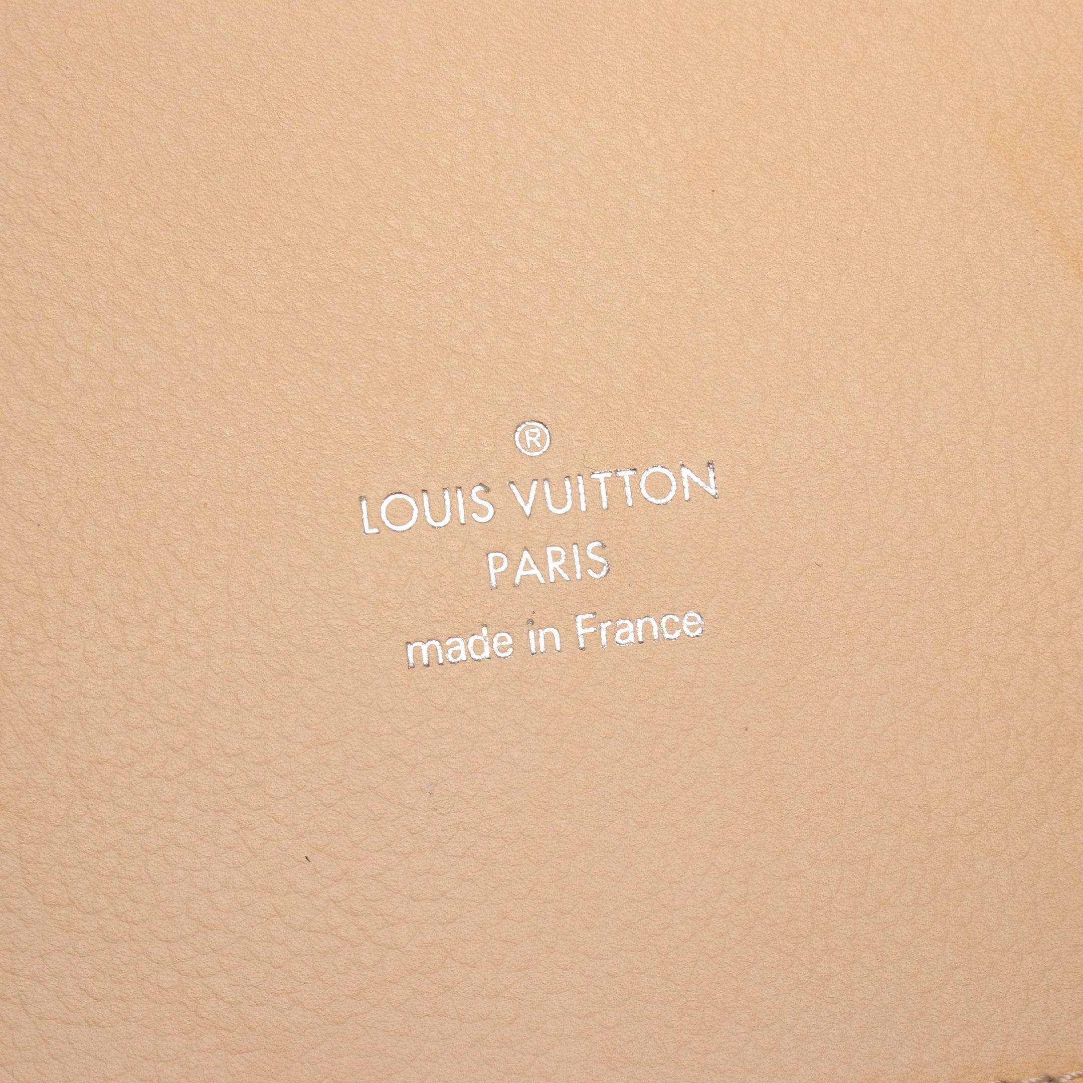 Louis Vuitton Louis Vuitton Hina Mm Mahina Carré Handbag Tote Bag Leather Gray Beige Brown Size ONE SIZE - 4 Thumbnail