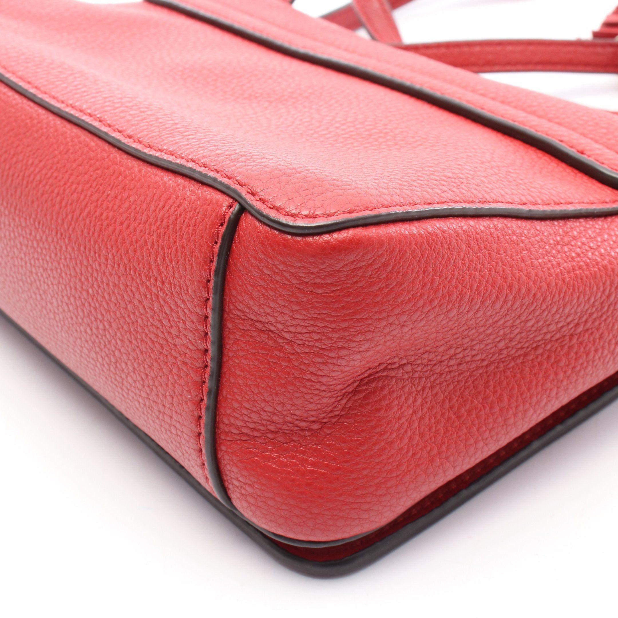 Tory Burch Tory Burch Shoulder Bag Leather Red Size ONE SIZE - 6 Thumbnail