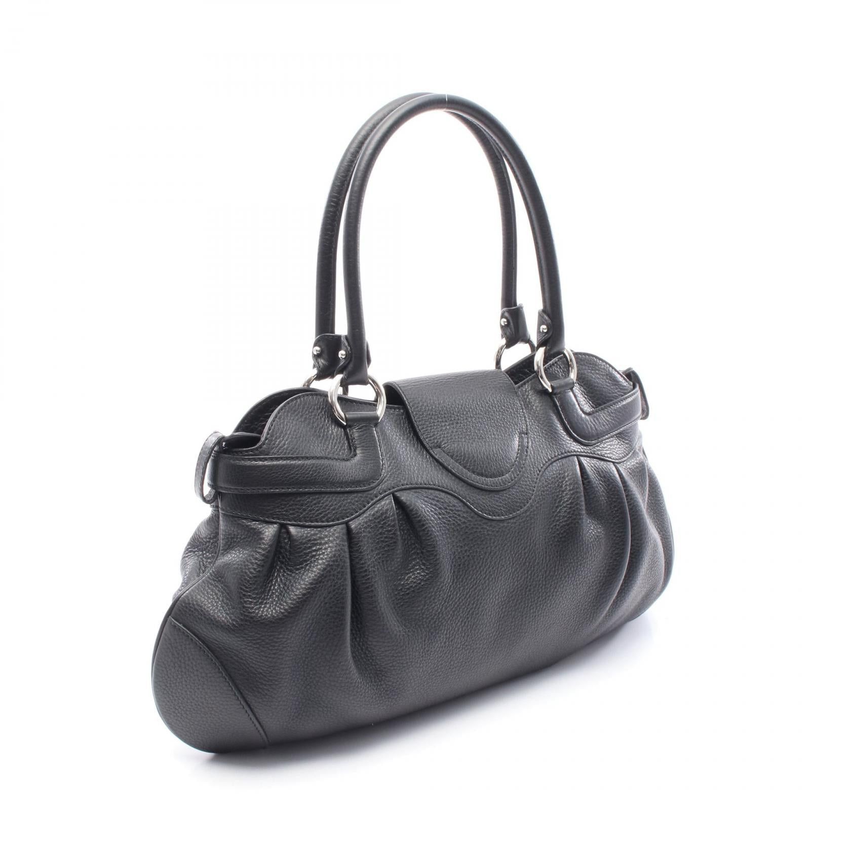 Salvatore Ferragamo Marissa Gancini Handbag Leather Black