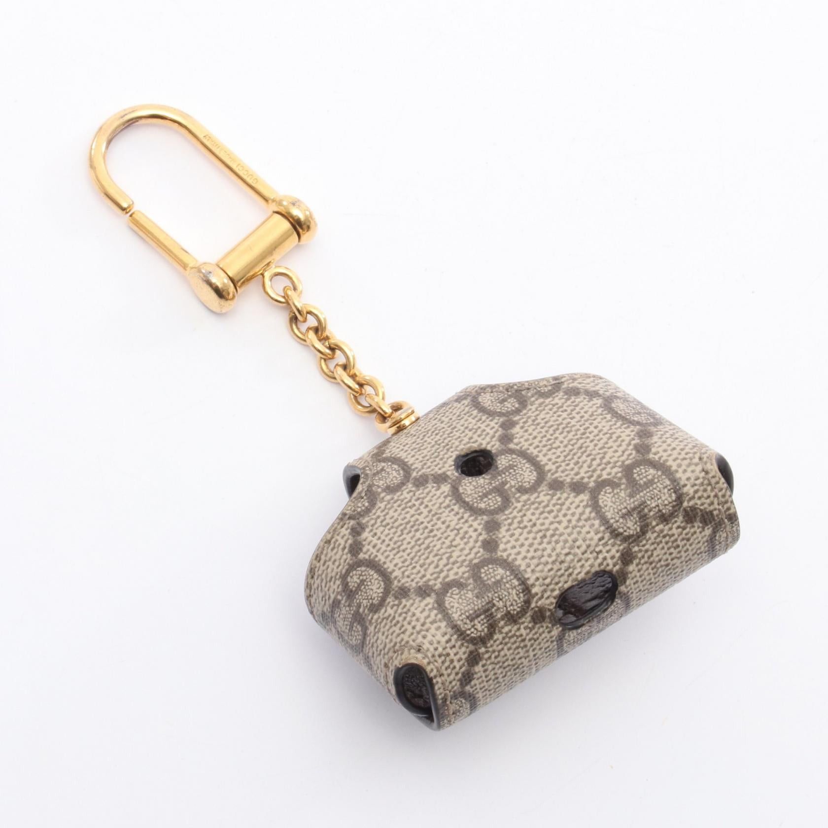 Gucci Gucci Airpods Pro Case Gg Supreme Earphone Gray Brown Beige Size ONE SIZE - 2 Thumbnail