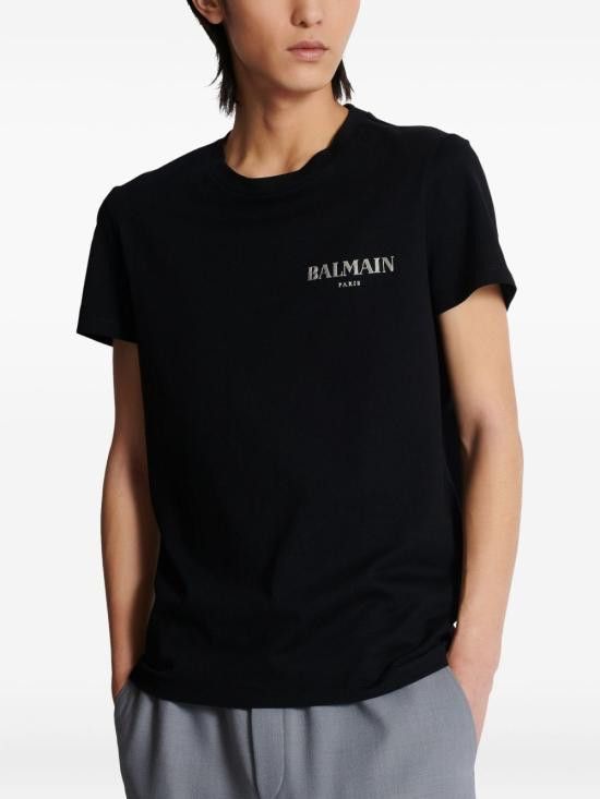 Balmain BALMAIN Men T-Shirts FH1EF000GD84 EAC Black Size US L / EU 52-54 / 3 - 3 Thumbnail