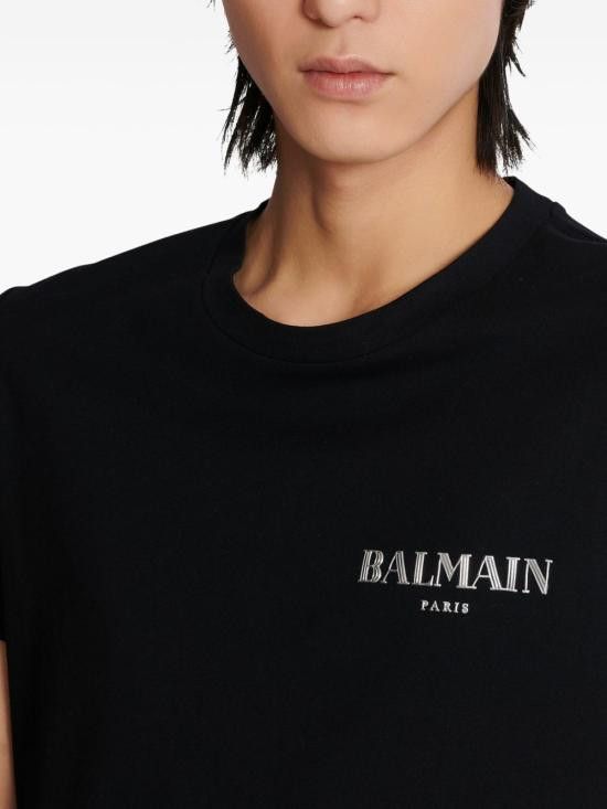 Balmain BALMAIN Men T-Shirts FH1EF000GD84 EAC Black Size US M / EU 48-50 / 2 - 2 Thumbnail