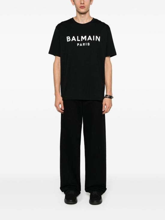 Balmain BALMAIN Men T-Shirts FH1EG000BB73 EAB Black Size US M / EU 48-50 / 2 - 2 Thumbnail