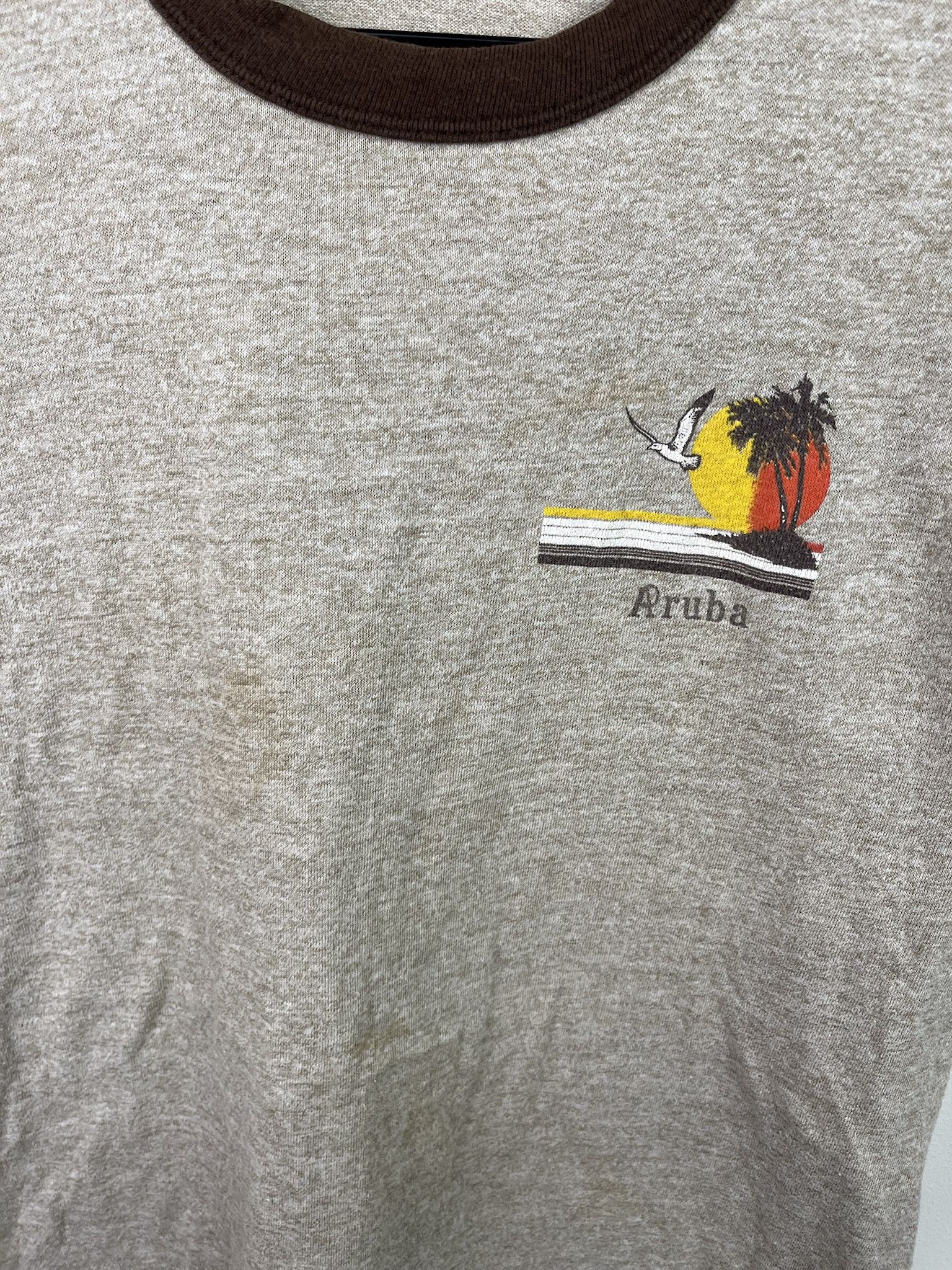 Vintage Vintage 90s Aruba Single Stitch Ringer Tee Size XL Size US XL / EU 56 / 4 - 3 Thumbnail