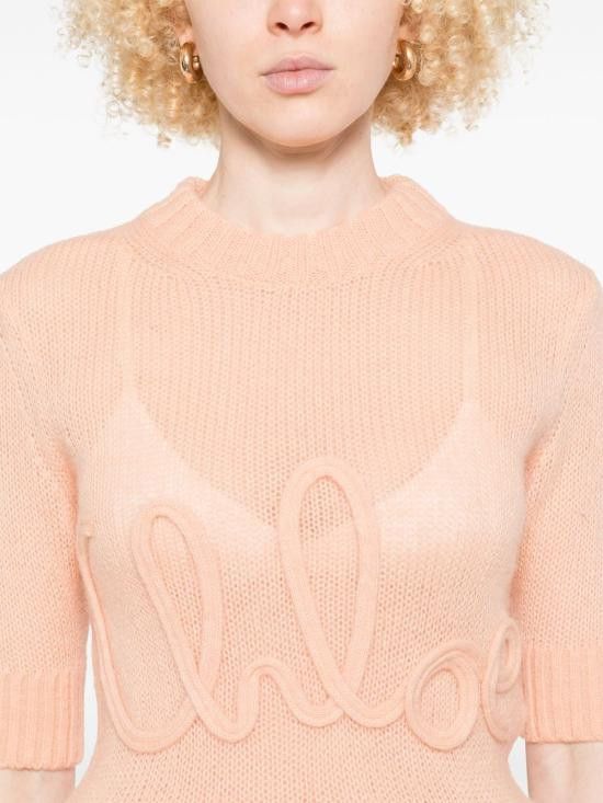 Chloe CHLOE Women Sweater CH25UMP26740 81L Pink Size S / US 4 / IT 40 - 4 Thumbnail