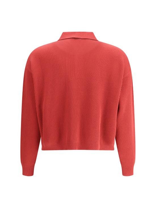 Brunello Cucinelli BRUNELLO CUCINELLI Women Sweater M19194705 C7901 RED Size XXL / US 16-18 / IT 52-54 - 2 Thumbnail