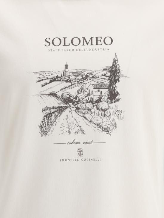 Brunello Cucinelli BRUNELLO CUCINELLI Men T-Shirts M0B138454 C2832 WHITE Size US S / EU 44-46 / 1 - 6 Thumbnail