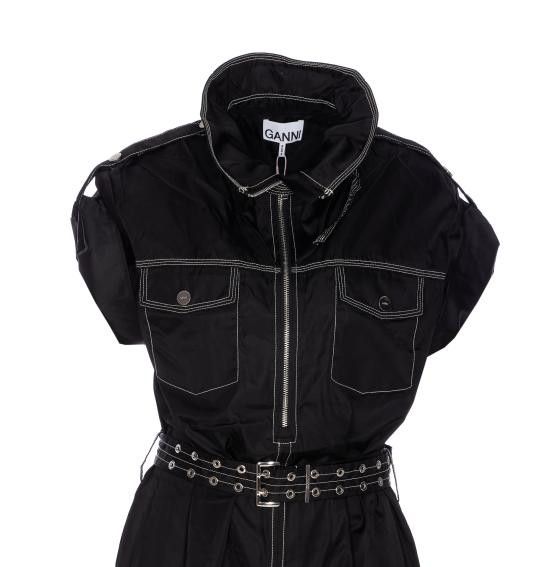 Ganni GANNI Women Mid Skirts W0691 099 Black Size XS / US 0-2 / IT 36-38 - 4 Thumbnail