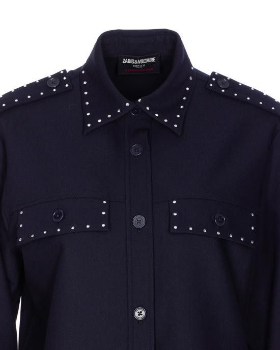 Zadig & Voltaire ZADIG & VOLTAIRE Women Shirts WWSH02252 404 Blue Size M / US 6-8 / IT 42-44 - 4 Thumbnail