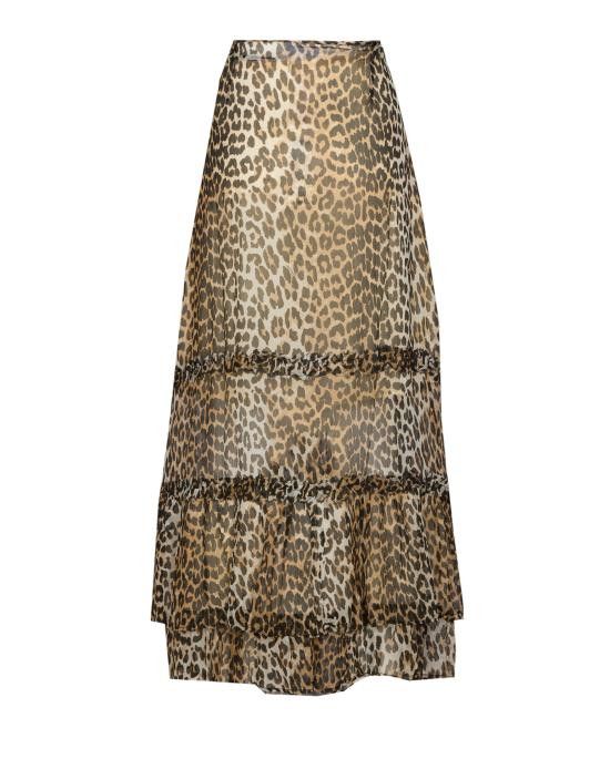 Ganni GANNI Women Mid Skirts W0435 943 Brown Size 26" / US 2 / IT 38 - 2 Thumbnail