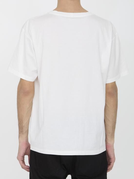 Celine CELINE Men T-Shirts 2X04I671Q WHITE Size US L / EU 52-54 / 3 - 4 Thumbnail