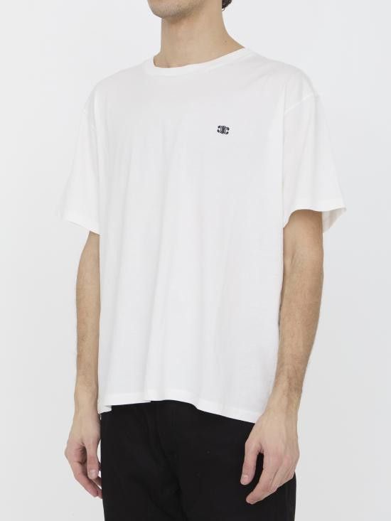 Celine CELINE Men T-Shirts 2X04I671Q WHITE Size US S / EU 44-46 / 1 - 2 Thumbnail