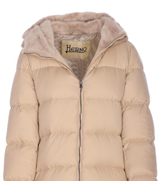 Herno HERNO Women Bubble Jackets PI001948D 12414Z1980 Beige Size M / US 6-8 / IT 42-44 - 4 Thumbnail