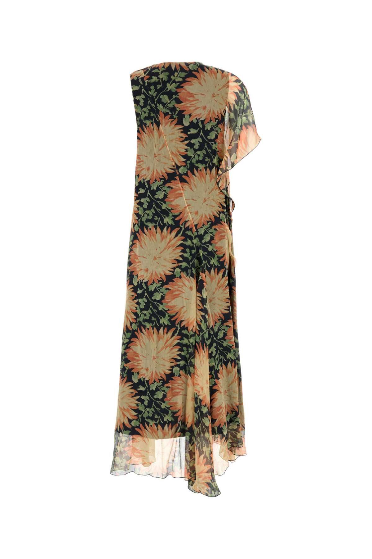Loewe Printed Silk Dress Size M / US 6-8 / IT 42-44 - 2 Thumbnail