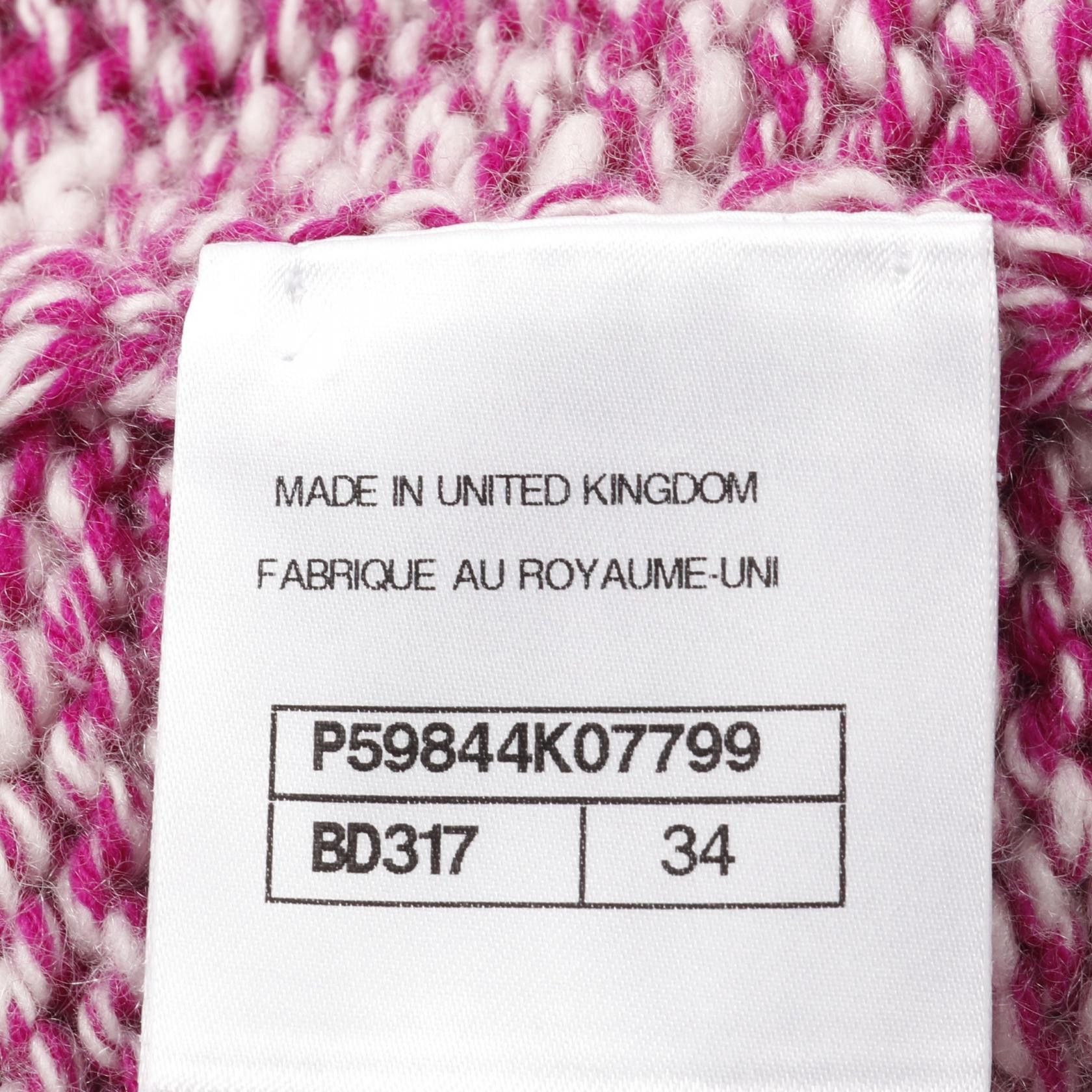 Chanel Chanel Chanel P59844K07799 Cashmere Cardigan Natural Material Tops P59844K07799 Size ONE SIZE - 5 Thumbnail