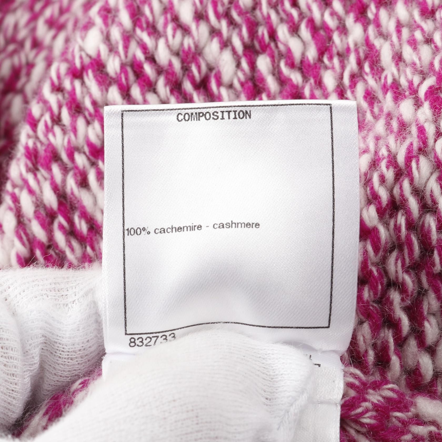 Chanel Chanel Chanel P59844K07799 Cashmere Cardigan Natural Material Tops P59844K07799 Size ONE SIZE - 4 Thumbnail
