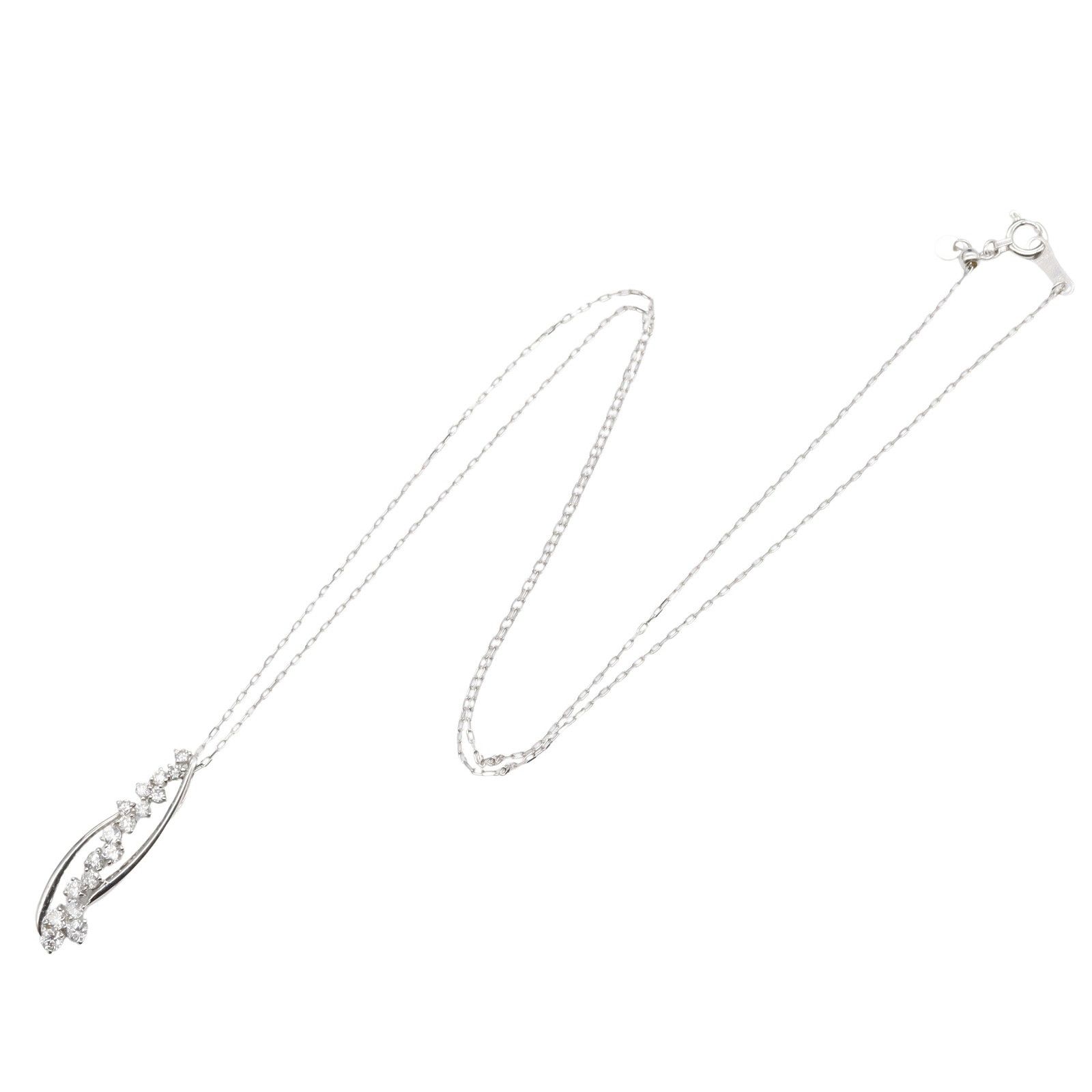 Other LuxUness Au750 Diamond Necklace Metal Necklace Size ONE SIZE - 3 Thumbnail