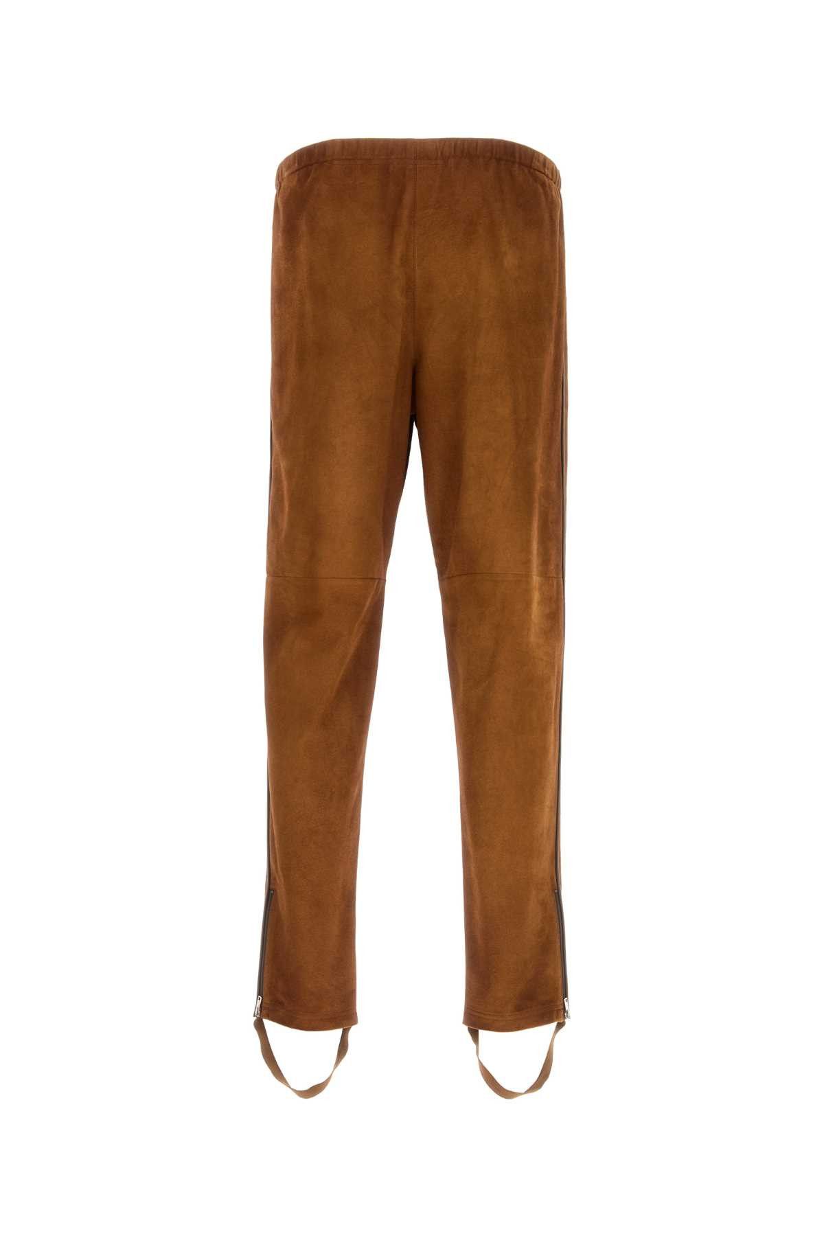 Prada Caramel Suede Pant Size US XL / EU 56 / 4 - 2 Thumbnail