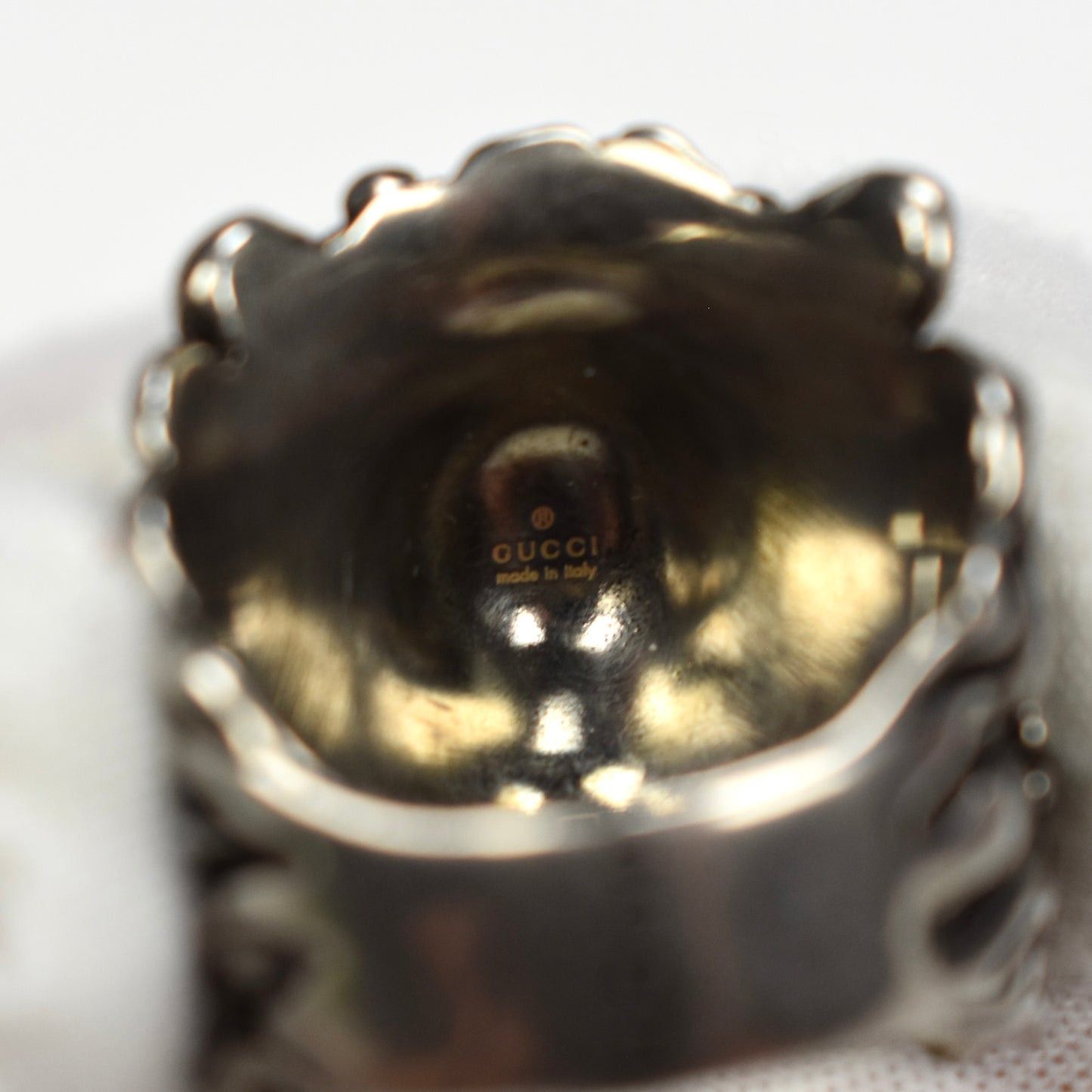Gucci Gucci Silver Lion Ring Anger Forest Size ONE SIZE - 7 Thumbnail