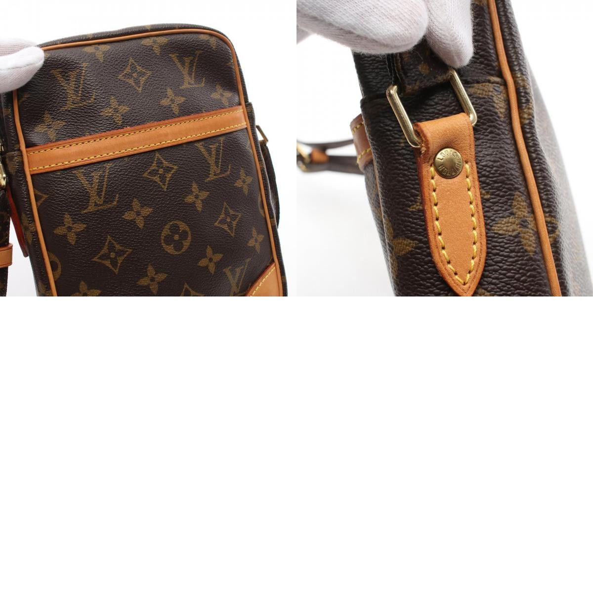 Louis Vuitton Louis Vuitton Louis Vuitton Danube Monogram Coated Canvas Shoulder Bag Canvas Shoulder Bag M45266 Size ONE SIZE - 10 Thumbnail