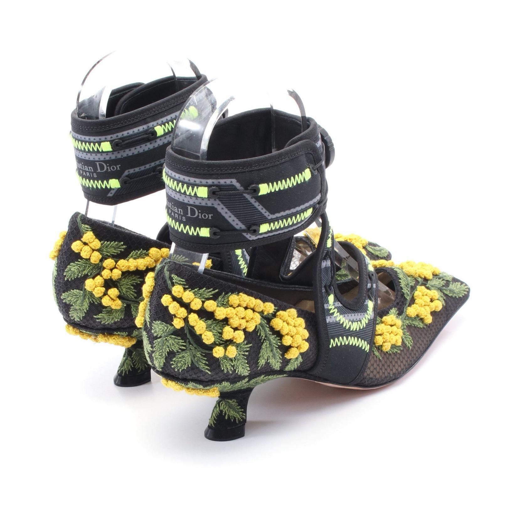 Dior Dior Dior Christian Dior × Roger Vivier 62-22 Fabric Cotton Pumps Cotton Shoes 62-22 Size ONE SIZE - 2 Thumbnail